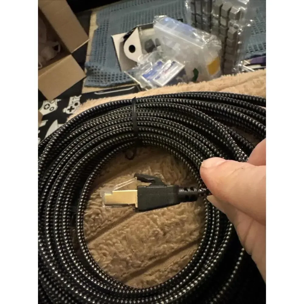 Cat8 40 FT Ethernet Cable Internet LAN Cable for high-Speed 2000Mhz 40Gbps RJ45